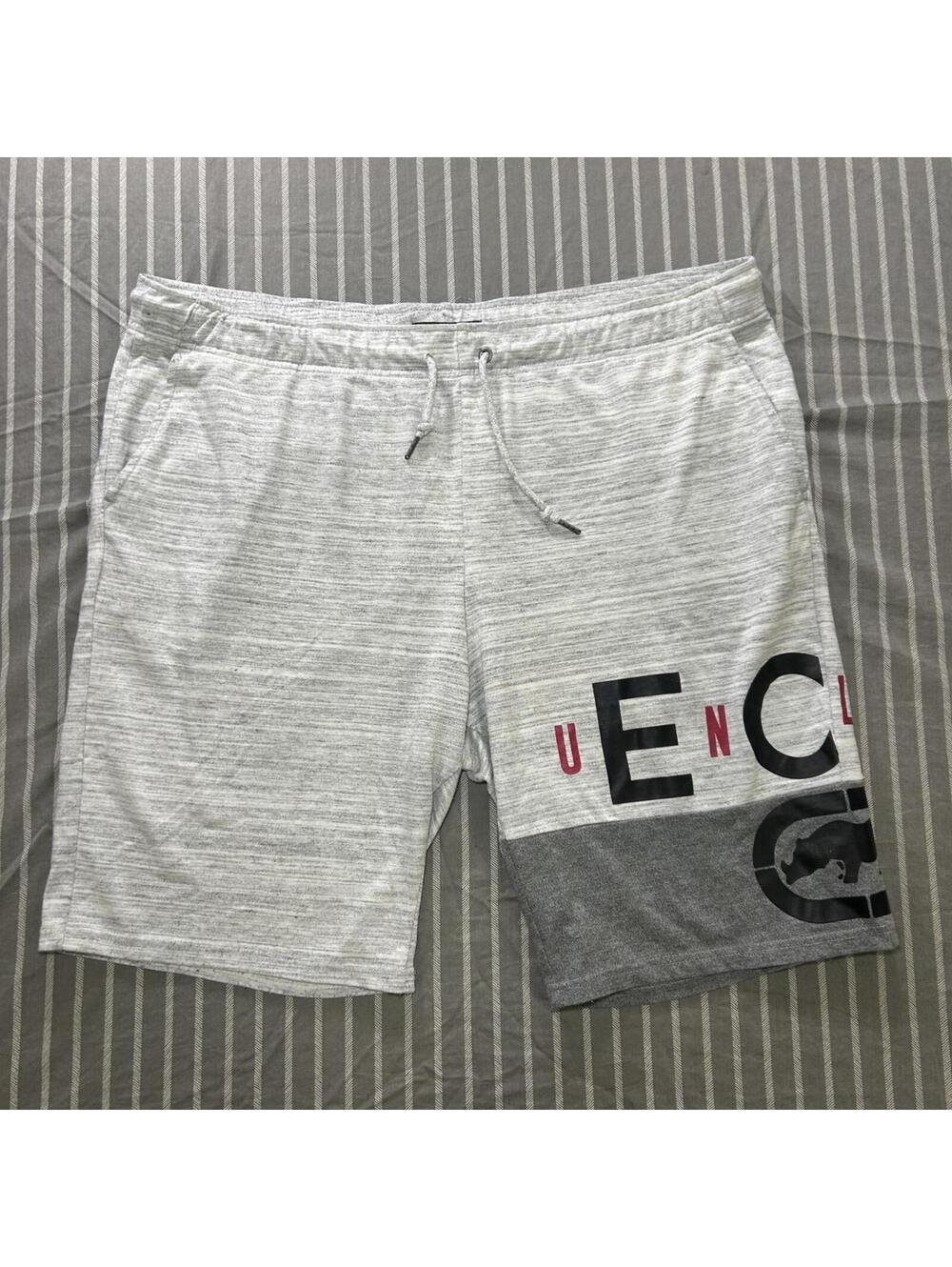 Ecko Unltd men's fleece shorts gray Size 4XL